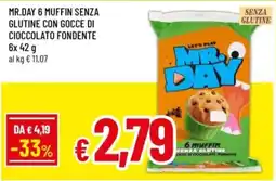 Famila Mr. Day muffin senza glutine con gocce di cioccolato fondente offerta