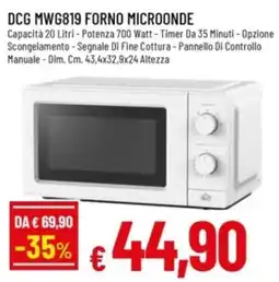 Famila DCG forno microonde offerta