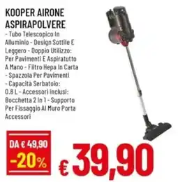 Famila Kooper Airone Aspirapolvere offerta