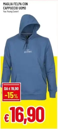 Famila Maglia felpa con cappuccio uomo You Young Coveri offerta
