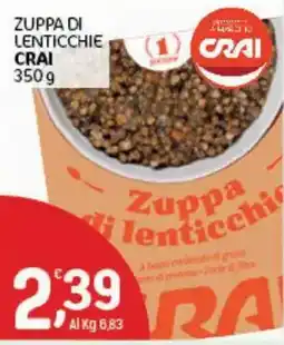 Crai Zuppa di lenticchie Crai offerta
