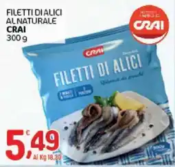 Crai Filetti di alici Crai offerta