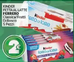 Crai Kinder fetta al latte frutti di bosco offerta