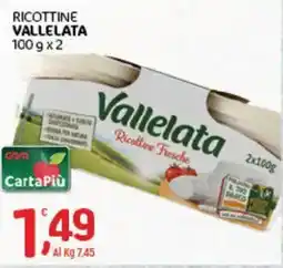 Crai Ricottine Fresche Vallelata offerta