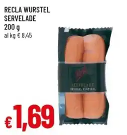 Famila Recla wurstel servelade offerta