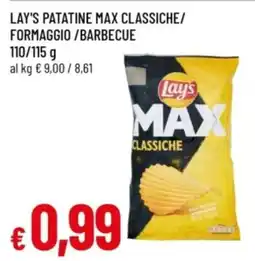 Famila Lay's patatine max classiche offerta