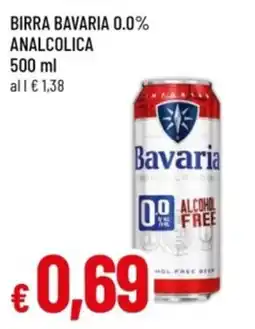 Famila Birra Bavaria analcolica offerta