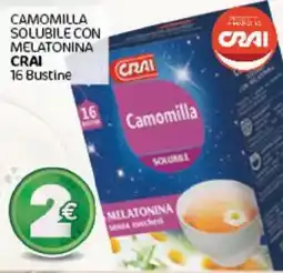 Crai Camomilla solubile con melatonina Crai offerta
