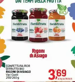 Crai Confettura fior di frutta bio Rigoni di Asiago offerta