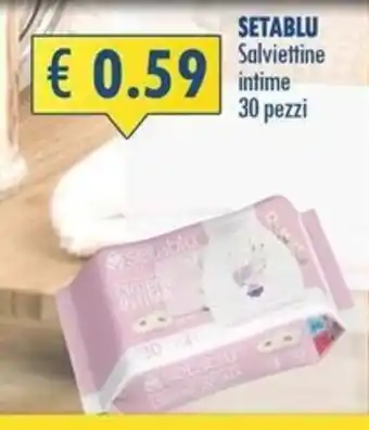 Salviettine intime Setablu