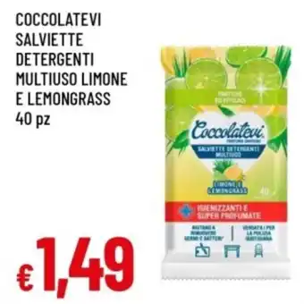 Coccolatevi salviette detergenti multiuso limone e lemongrass