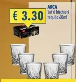 Magika Shop Arca set 6 bicchieri tequila offerta