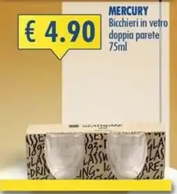 Magika Shop Bicchieri in vetro Mercury offerta