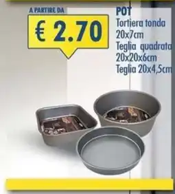Magika Shop Pot Tortiera tonda/ Teglia quadrata/ Teglia offerta