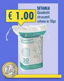Magika Shop Setablu Quadrotti struccanti cotone offerta