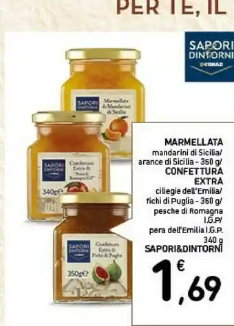 Conad Sapori & dintorni marmellata, confettura extra offerta
