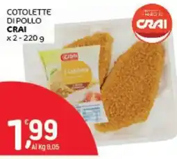 Crai Cotolette di pollo Crai offerta