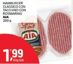 Crai Hamburger classico con tacchino con rosmarino AIA offerta