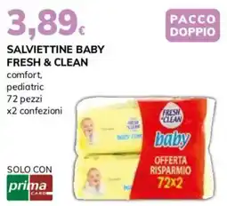 Basko Salviettine baby Fresh & Clean offerta
