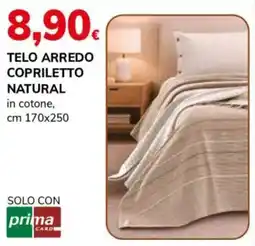 Basko Telo arredo copriletto natural offerta