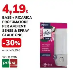 Basko Base + ricarica profumatore per ambienti sense & spray glade one offerta