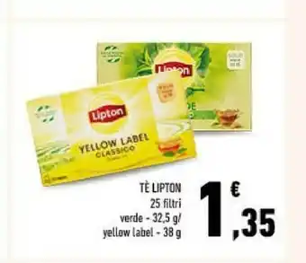 Conad Lipton - yellow label tea offerta