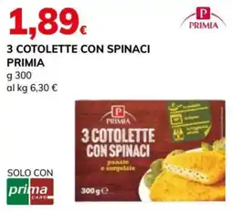 Basko 3 Cotolette con spinaci Primia offerta