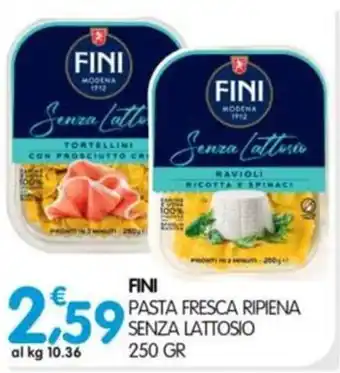 FINI pasta fresca ripiena senza lattosio