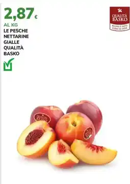 Basko Pesche nettarine gialle qualità Basko offerta