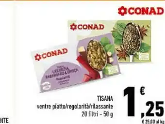 Conad Conad tisana ventre piatto offerta