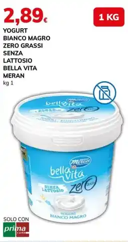 Basko Yogurt bianco magro senza lattosio bella vita zero offerta