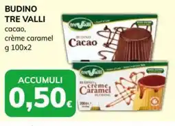 Basko Budino Tre Valli cacao, crème caramel offerta