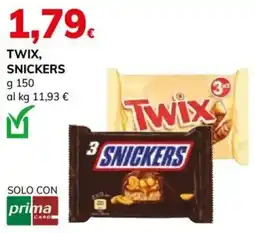 Basko Twix, Snickers offerta