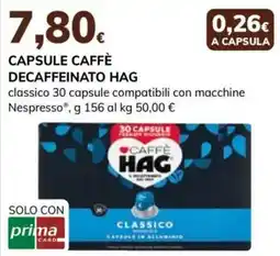 Basko Capsule caffè decaffeinato Hag classico offerta
