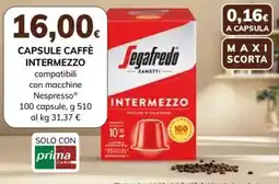 Basko Capsule caffè Intermezzo Segafredo Zanetti offerta