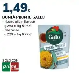 Basko Bontà pronte Gallo risotto alla milanese offerta