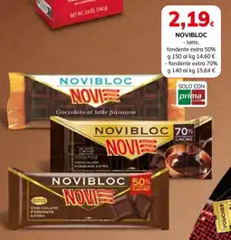Basko Novibloc Novi Cioccolato al latte finissimo offerta