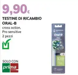 Basko Testine di ricambio Oral-B cross action, Pro sensitive offerta