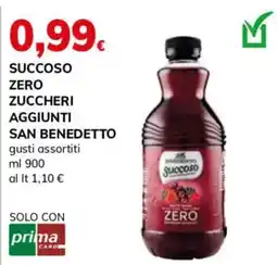 Basko Succoso zero San Benedetto offerta