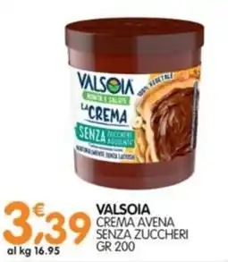 Le Delizie del Sud ValsOia crema avena senza zuccheri offerta