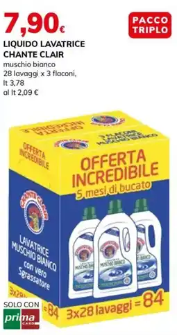 Basko Liquido lavatrice Chante Clair muschio bianco offerta