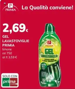 Basko Gel lavastoviglie Primia limone offerta