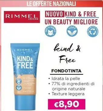 Acqua & Sapone Kind& free fondotinta offerta