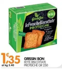 Le Delizie del Sud Grissin Bon fette biscottate proteiche offerta