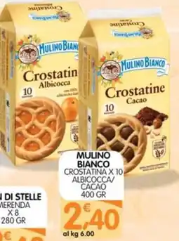 Le Delizie del Sud Mulino Bianco Crostatina Albioca/ Cacao offerta