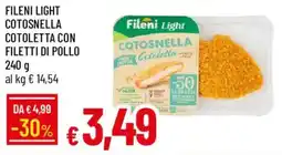 Galassia Fileni Light Cotoletta con filetti di pollo offerta