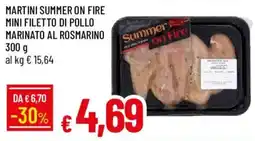 Galassia Martini summer on fire mini filetto di pollo marinato al rosmarino offerta