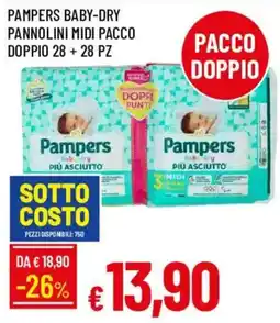 Galassia Pampers pannolini midi offerta