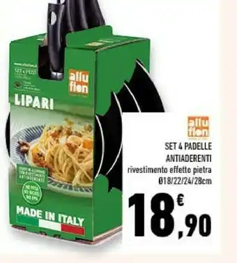 Conad Set 4 padelle antiderent offerta