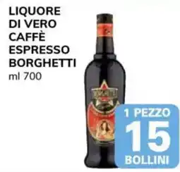 Basko Liquore di vero caffè espresso Borghetti offerta